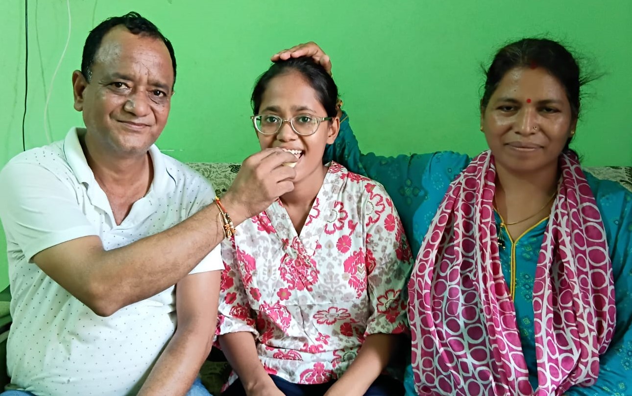 मानवी का एमबीबीएस में चयन