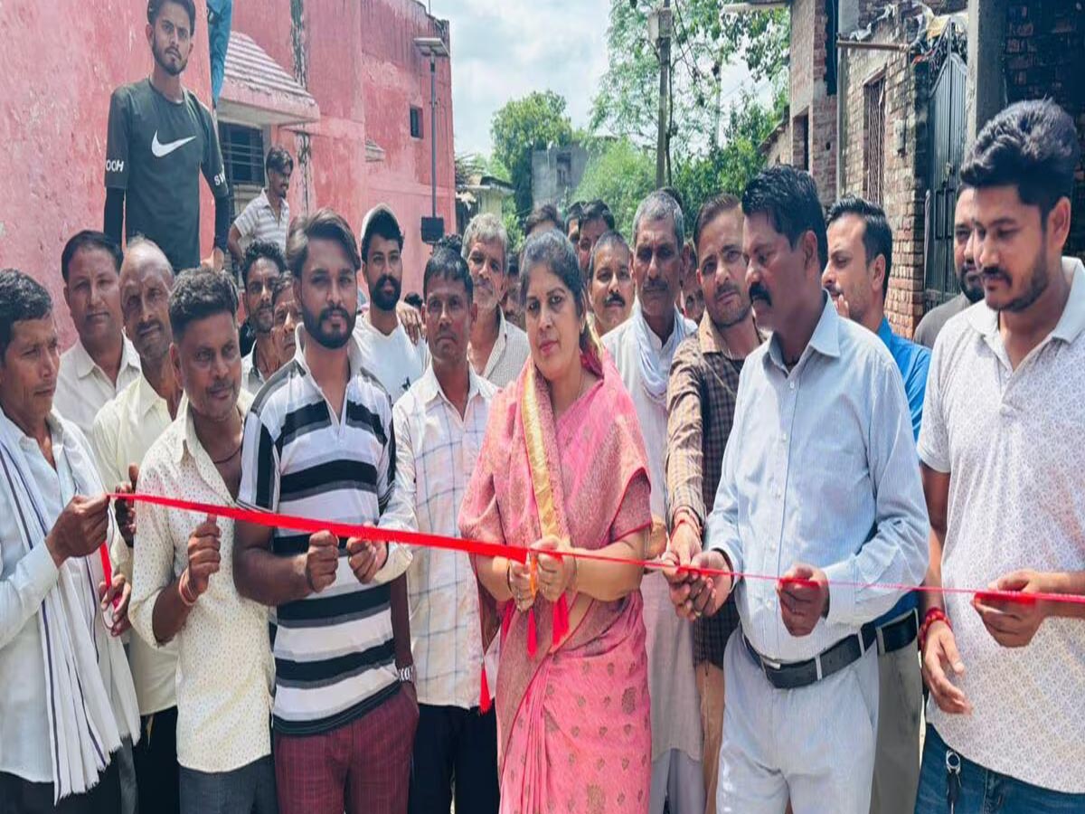 धायक ने किया सड़क का उद्घाटन