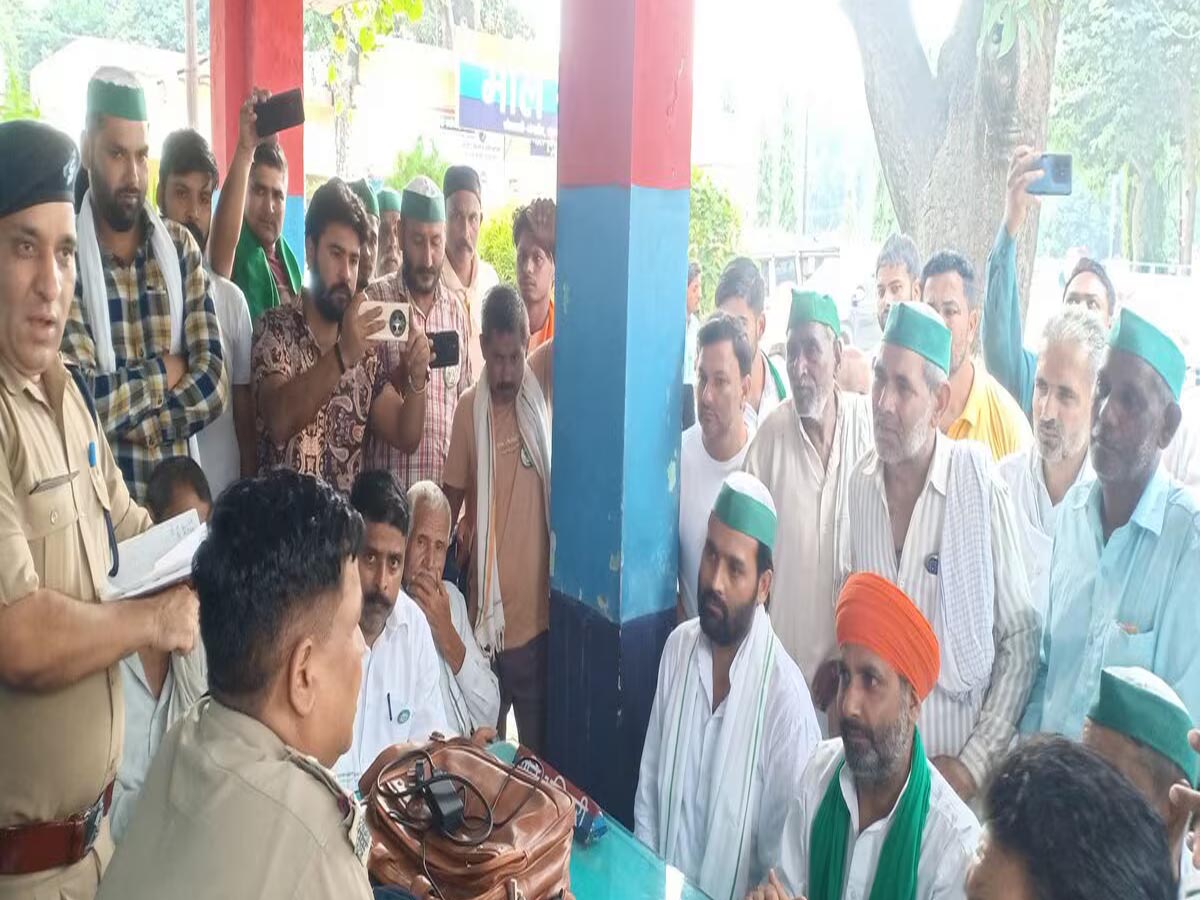 चोरी की वारदातों का खुलासा नहीं होने पर किसानों ने जताई नाराजगी